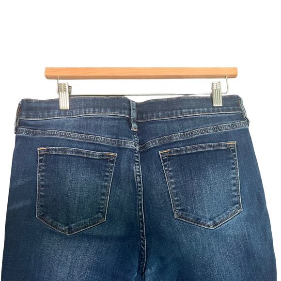 J. Crew Skinny Stretch Denim Jeans 30/28 Whiskered Front Dark Basic Casual - Picture 5 of 9
